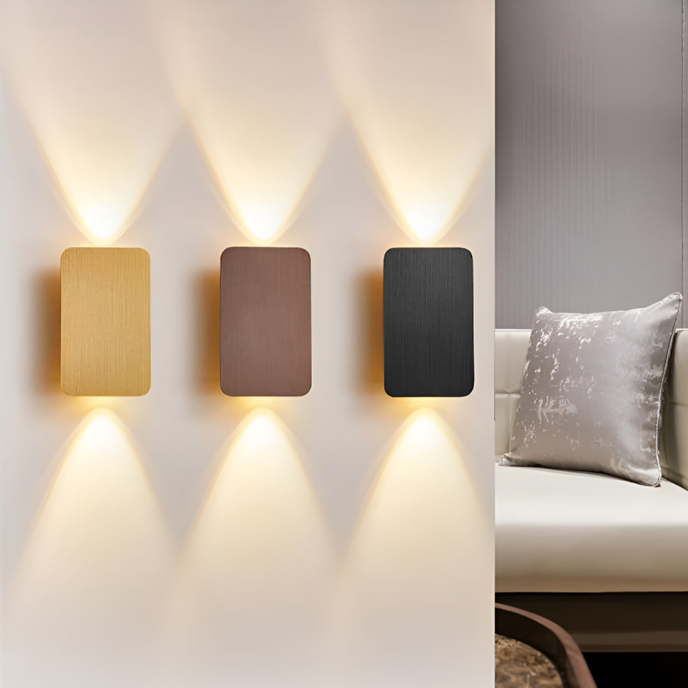 LED Wandleuchte Up Down – Moderne Aluminium Wandlampe IP65 – 6W Warmweiß für Innen & Außen