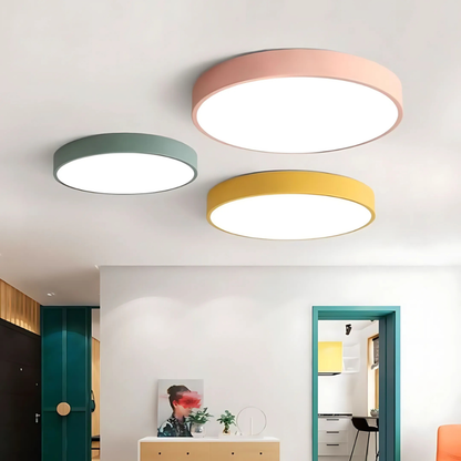 LED Deckenleuchte Holz – Moderne skandinavische Deckenlampe aus Holz & Acryl für Wohnzimmer & Schlafzimmer