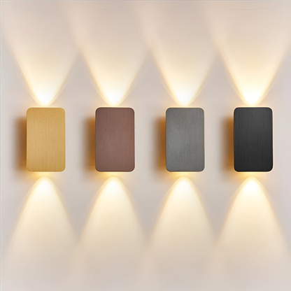 LED Wandleuchte Up Down – Moderne Aluminium Wandlampe IP65 – 6W Warmweiß für Innen & Außen