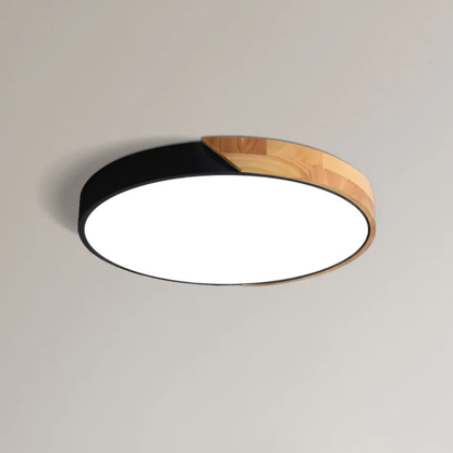 LED Deckenleuchte Holz – Moderne skandinavische Deckenlampe aus Holz & Acryl für Wohnzimmer & Schlafzimmer