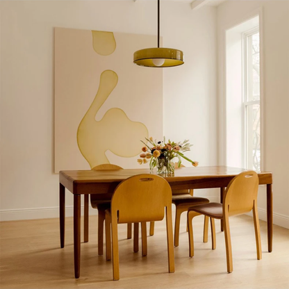 Nordische Retro Pendelleuchte aus Glas – E27 Hängelampe für Wohnzimmer, Esszimmer & Küche | Moderne Vintage Beleuchtung