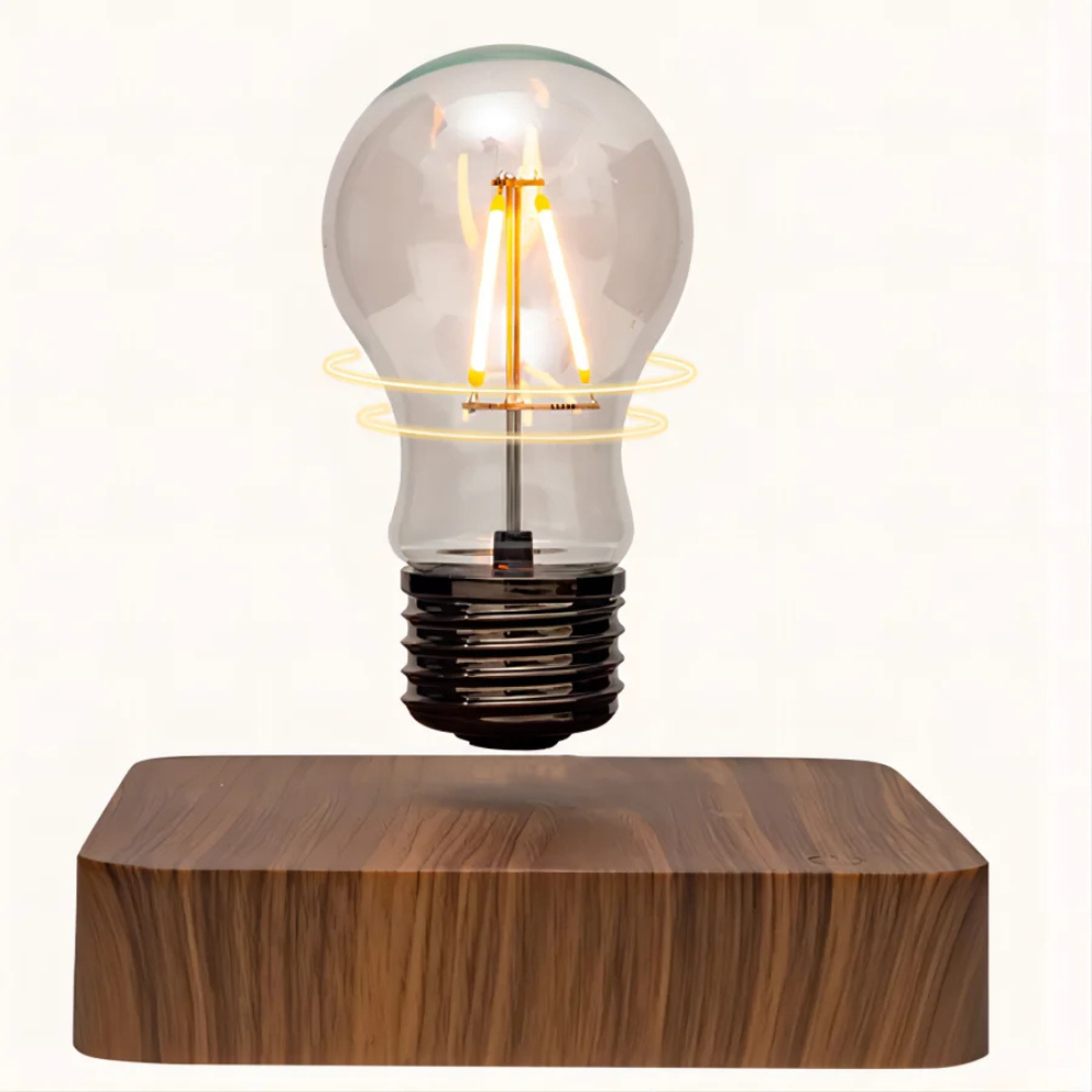 Magnetische Schwebelampe LED – Floating Bulb Tischlampe mit Touch-Schalter | Moderne Design-Deko für Büro & Zuhause