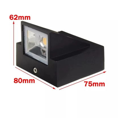 LED Außenwandleuchte IP65 – Wasserdichte Outdoor Wandlampe aus Aluminium, 5W LED, Modernes Design für Garten, Balkon & Terrasse