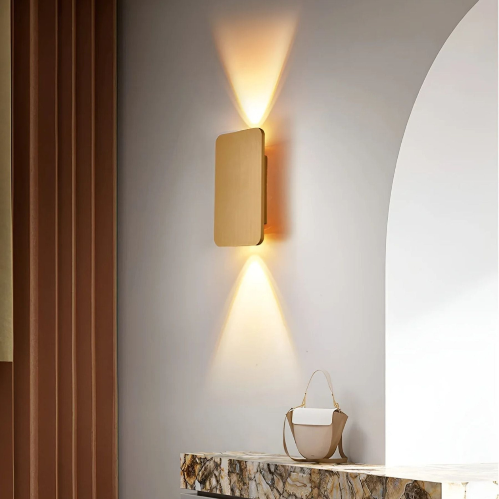 LED Wandleuchte Up Down – Moderne Aluminium Wandlampe IP65 – 6W Warmweiß für Innen & Außen