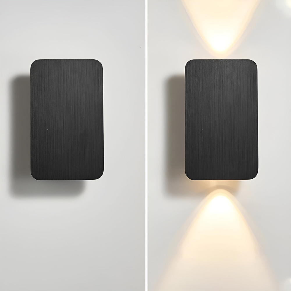 LED Wandleuchte Up Down – Moderne Aluminium Wandlampe IP65 – 6W Warmweiß für Innen & Außen