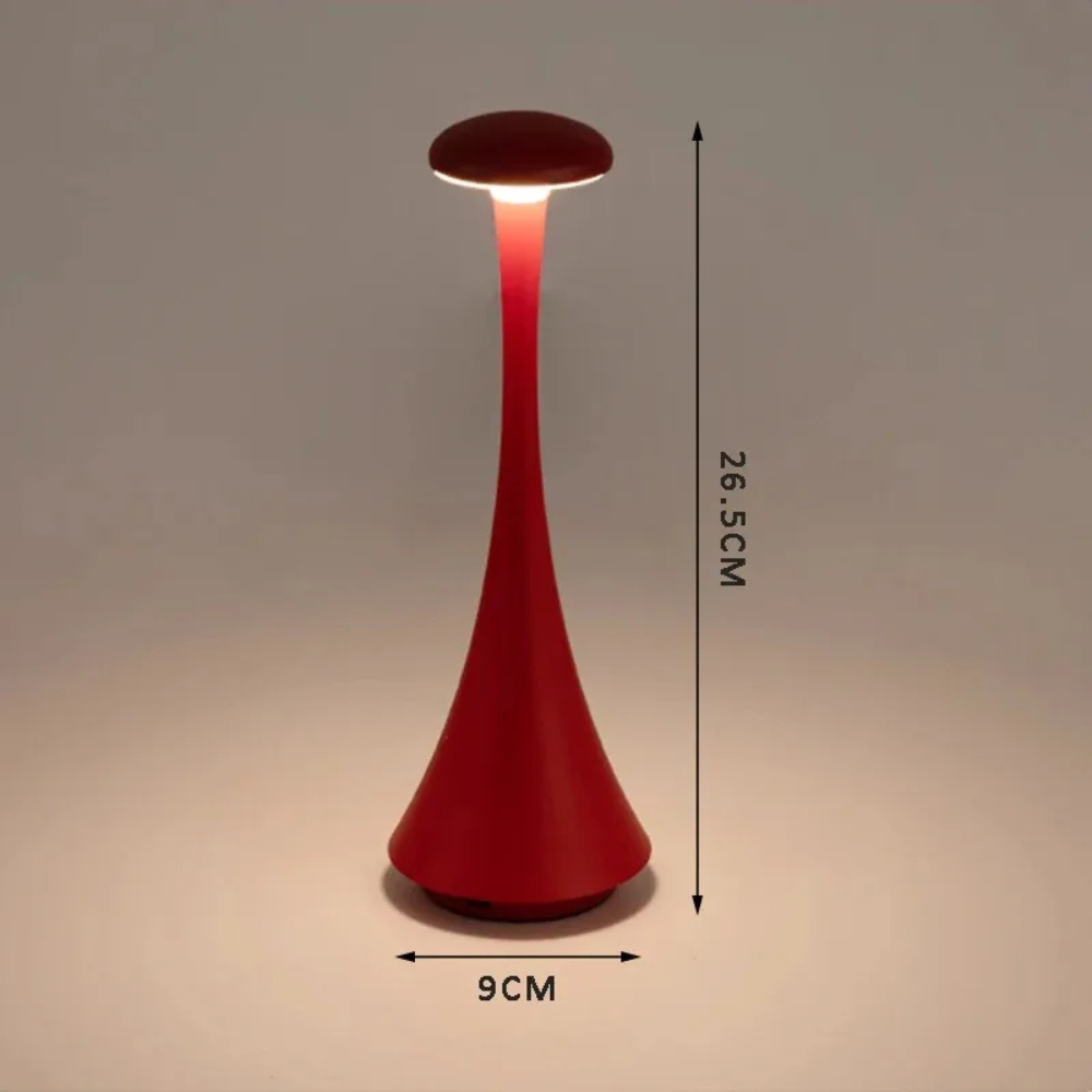 Kabellose LED Tischlampe dimmbar – Akku Tischleuchte USB wiederaufladbar, warmweiß 3000–6000K, IP54, moderne Design Tischlampe für Innen & Außen
