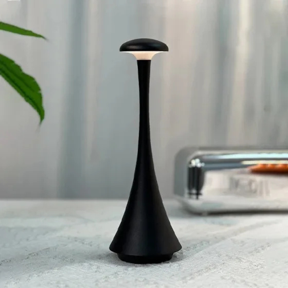 Kabellose LED Tischlampe dimmbar – Akku Tischleuchte USB wiederaufladbar, warmweiß 3000–6000K, IP54, moderne Design Tischlampe für Innen & Außen
