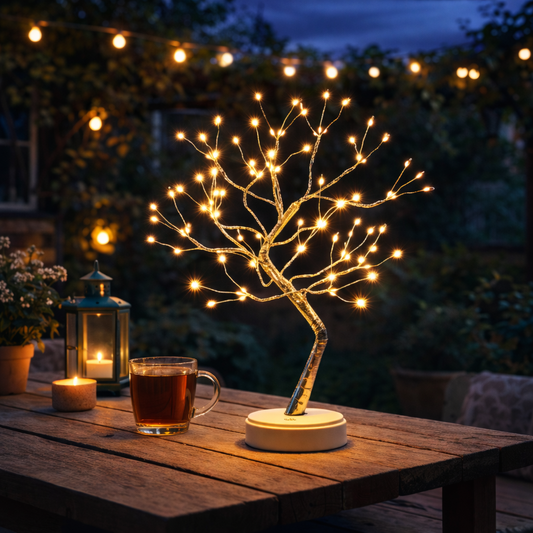 LumaTree | LED Baum Lampe – Warmweißer Lichterbaum Deko | Bonsai LED Licht für Wohnzimmer & Schlafzimmer
