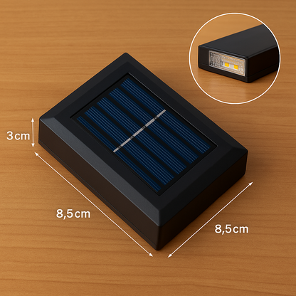 Solar LED Außen-Wandleuchte – Wetterfeste Gartenlampe mit warmweißem Licht