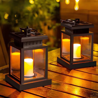 Solar Laterne Garten LED – Vintage Solarleuchte Außen, Warmweiß, Wetterfest (IP55) | Dekorative Gartenbeleuchtung ohne Kabel