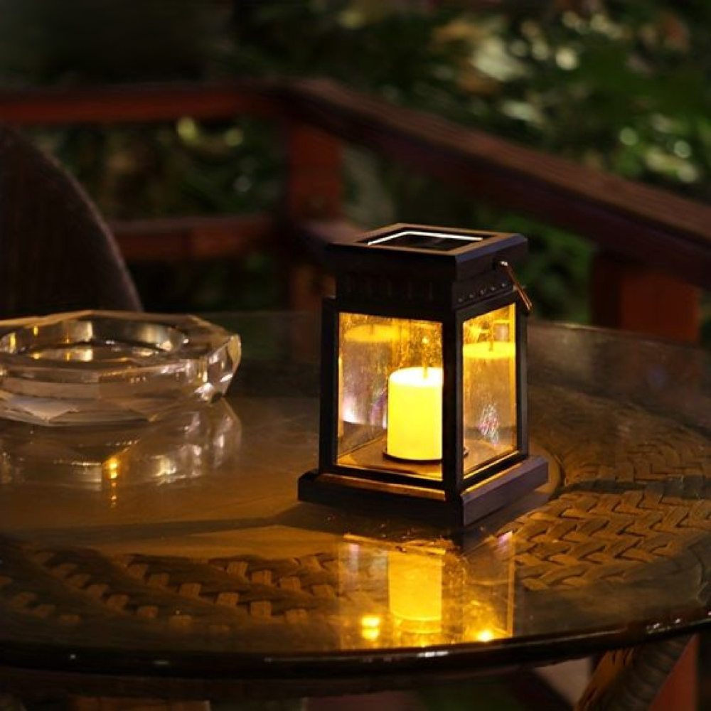 Solar Laterne Garten LED – Vintage Solarleuchte Außen, Warmweiß, Wetterfest (IP55) | Dekorative Gartenbeleuchtung ohne Kabel