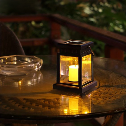 Solar Laterne Garten LED – Vintage Solarleuchte Außen, Warmweiß, Wetterfest (IP55) | Dekorative Gartenbeleuchtung ohne Kabel