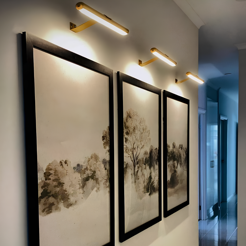 LED Bilderleuchte Kabellos – Dimmbare Wandlampe mit Akku, Fernbedienung & 3 Lichtfarben | Bilderbeleuchtung ohne Kabel