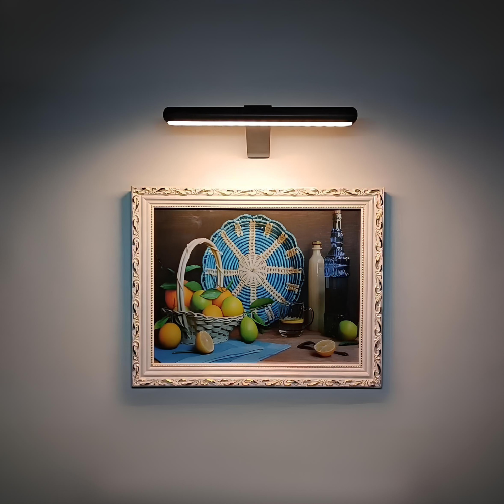 LED Bilderleuchte Kabellos – Dimmbare Wandlampe mit Akku, Fernbedienung & 3 Lichtfarben | Bilderbeleuchtung ohne Kabel