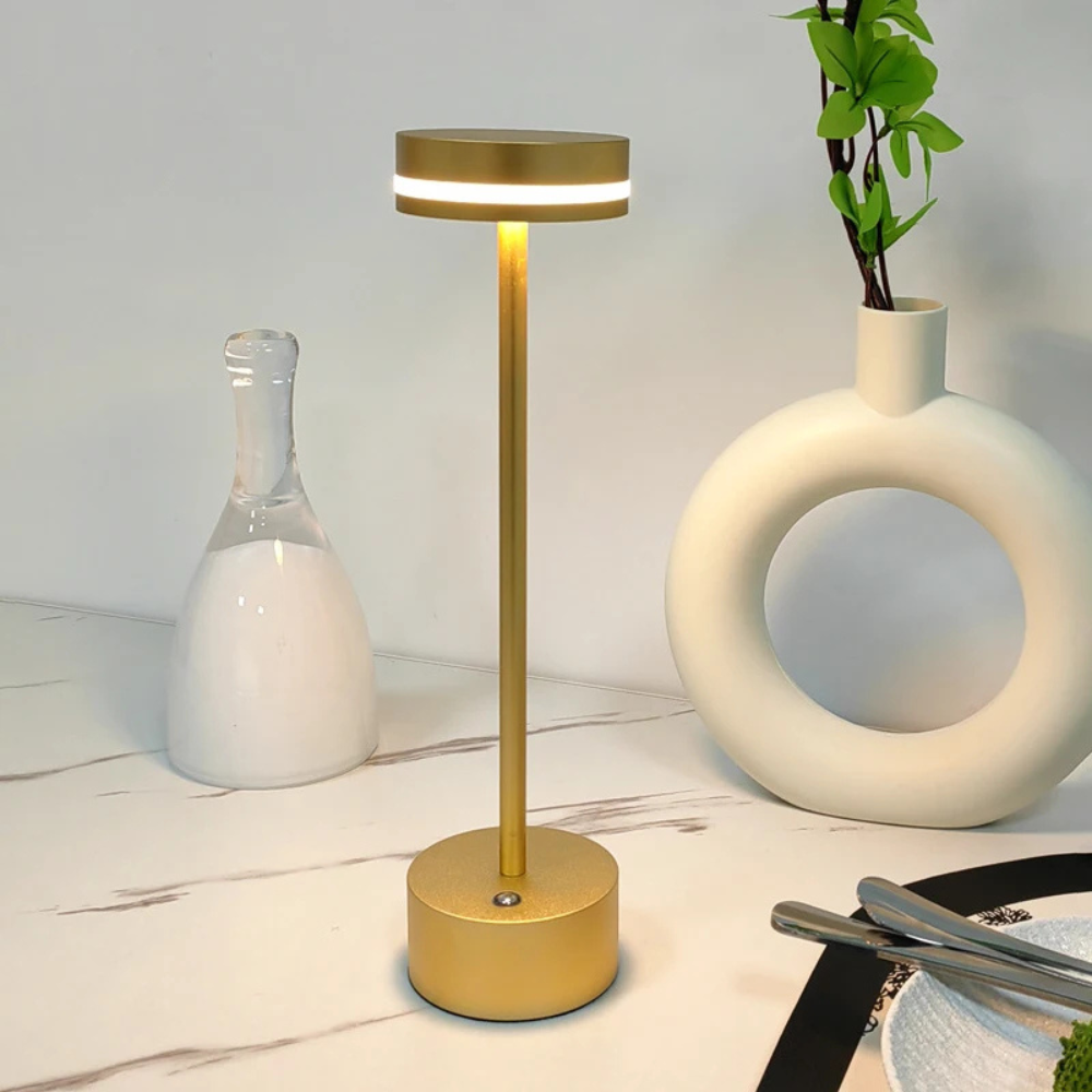 Kabellose LED Tischlampe mit Akku – Touch Dimmer, USB-C, Warm- & Neutralweiß, Moderne Design Tischleuchte für Wohnzimmer & Schlafzimmer