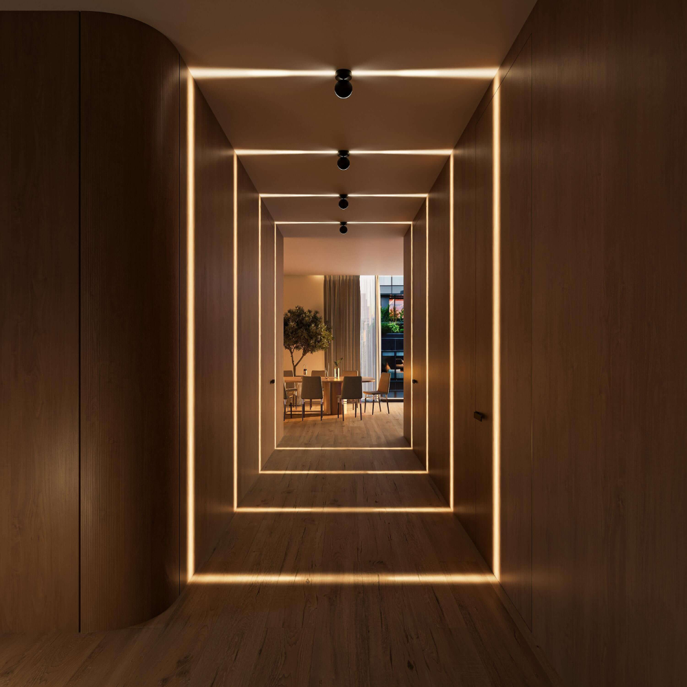 Schwenkbare LED Wandleuchte – Moderne Design-Wandlampe mit indirektem Licht für Flur & Wohnzimmer