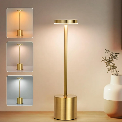 Kabellose LED Tischlampe mit Akku – Dimmbare USB-C Designlampe für Wohnzimmer, Schlafzimmer & Restaurant