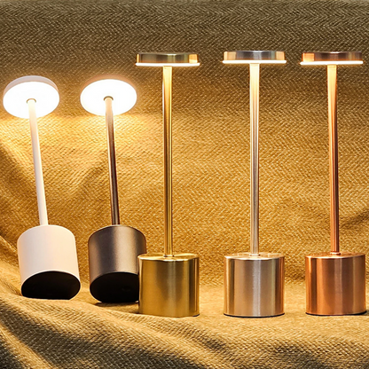Kabellose LED Tischlampe mit Akku – Dimmbare USB-C Designlampe für Wohnzimmer, Schlafzimmer & Restaurant