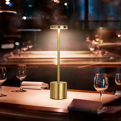Kabellose LED Tischlampe mit Akku – Dimmbare USB-C Designlampe für Wohnzimmer, Schlafzimmer & Restaurant
