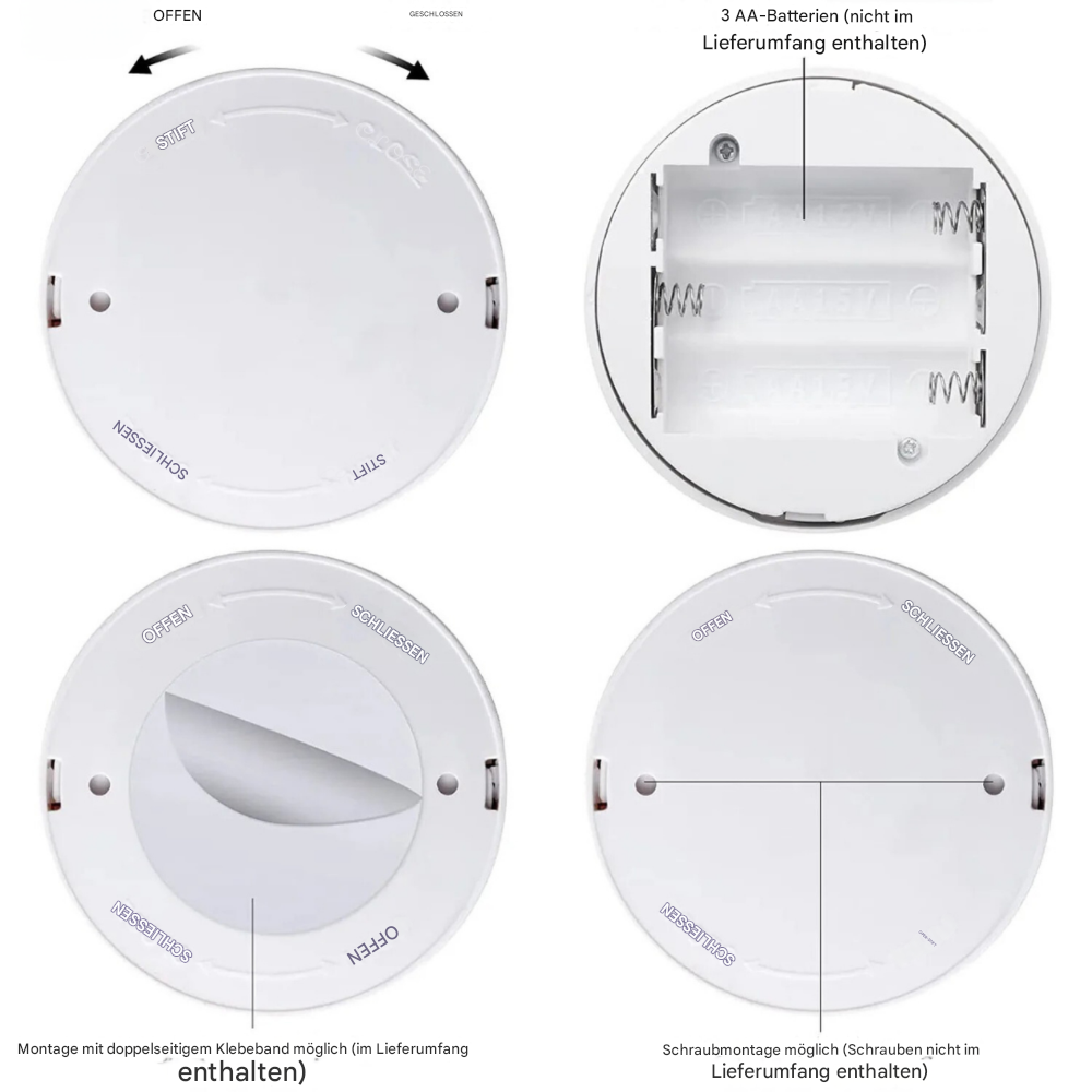 LED Spot Kabellos RGB Dimmbar mit Fernbedienung – Mini Pflanzen Licht & Stimmungsleuchte Innen