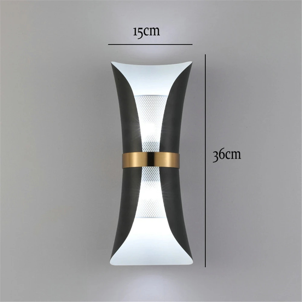 Modern Up-Down LED Wandleuchte Weiß-Gold – Designer Wandlampe Innenbeleuchtung GU10