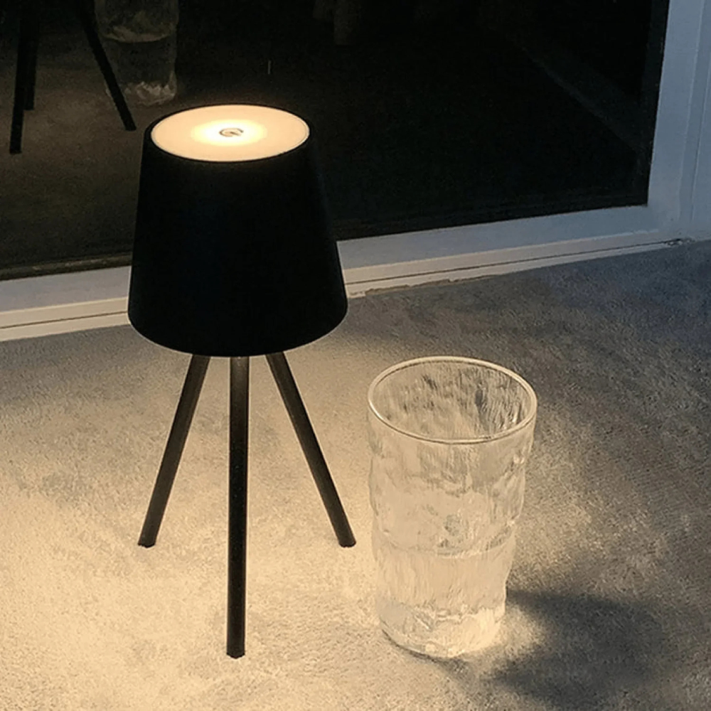 LED Tischlampe Kabellos mit Akku – Moderne Nachttischlampe Touch Dimmbar | Design Nachtlicht Schlafzimmer
