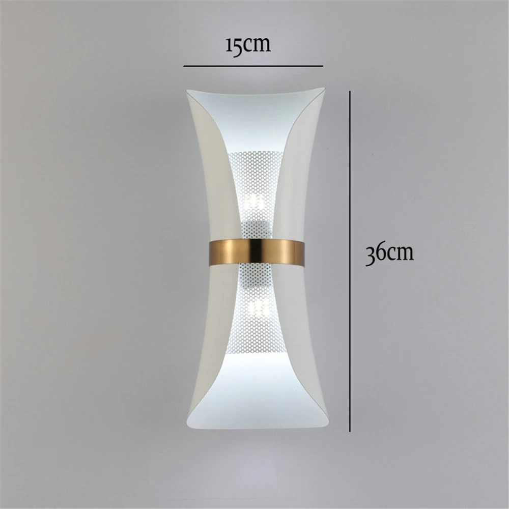 Modern Up-Down LED Wandleuchte Weiß-Gold – Designer Wandlampe Innenbeleuchtung GU10