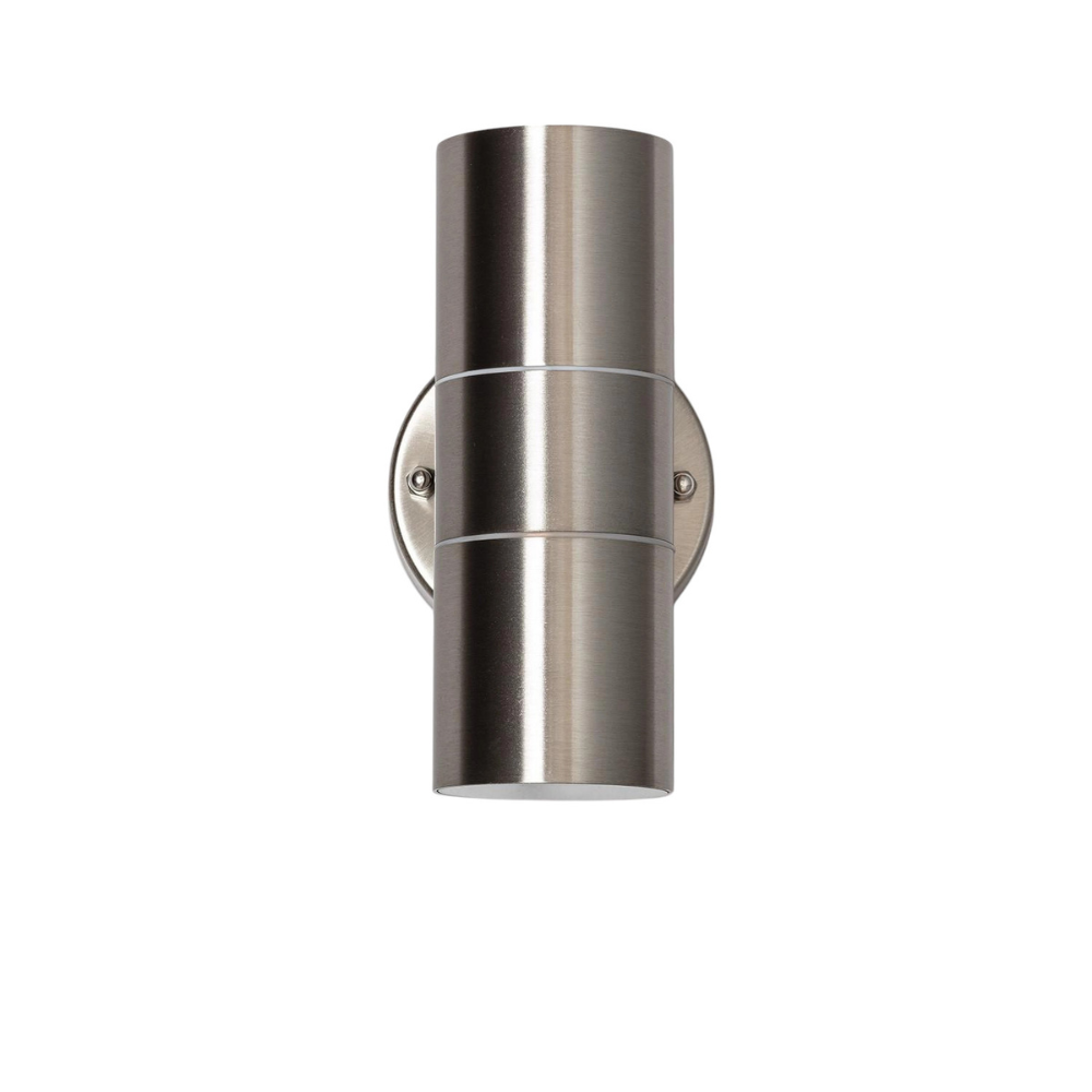 Edelstahl Außenwandleuchte Up & Down – GU10 Wandlampe für Außen & Innen, IP44