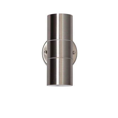 Edelstahl Außenwandleuchte Up & Down – GU10 Wandlampe für Außen & Innen, IP44