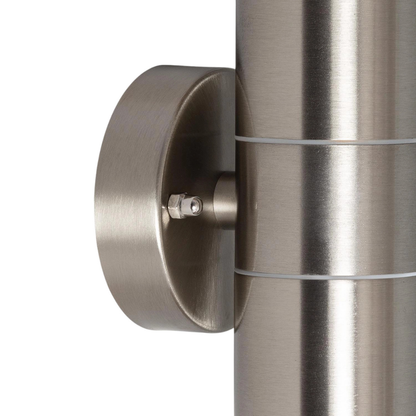 Edelstahl Außenwandleuchte Up & Down – GU10 Wandlampe für Außen & Innen, IP44