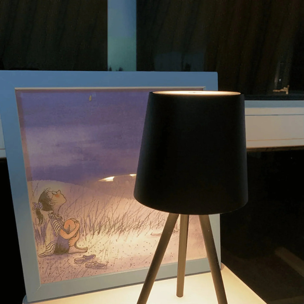 LED Tischlampe Kabellos mit Akku – Moderne Nachttischlampe Touch Dimmbar | Design Nachtlicht Schlafzimmer